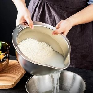 rice washing bowl